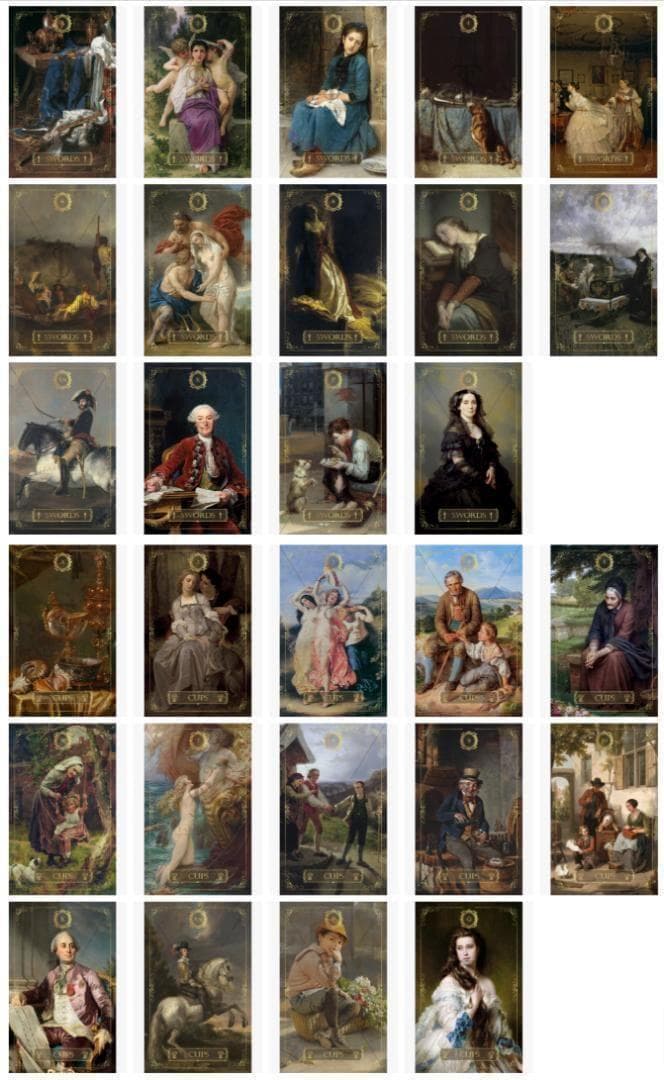 【正規品】神々しい美麗デッキ✨美しい絵画のタロット／リバイバルアート 1st