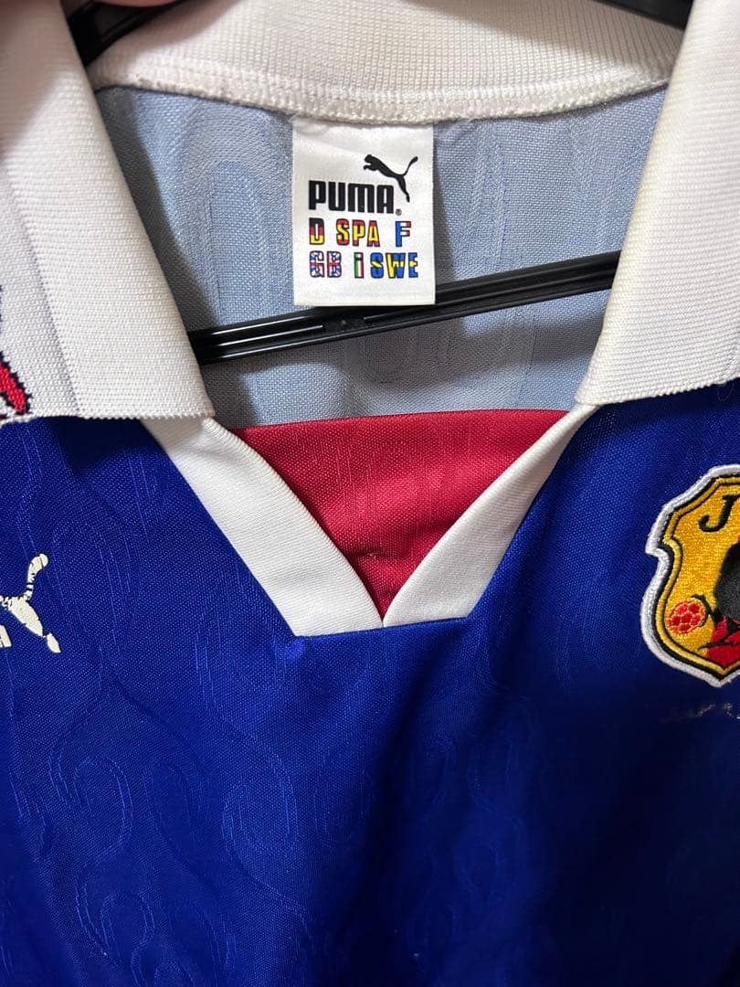 サッカー日本代表 1996-1997 PUMA製 炎　ユニフォーム　長袖　L