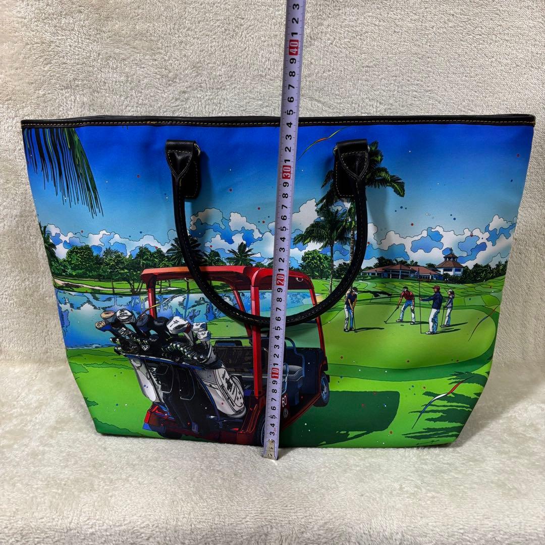 【美品】マンシングウェア 60周年 鈴木英人 トートバッグ キムハヌル サイン有