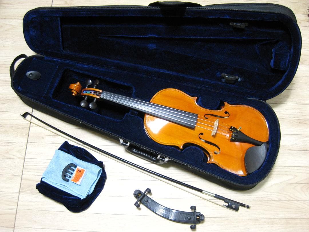 【良彩優音１枚板】 ピグマリウス DV-120 バイオリン 4/4 付属品セット