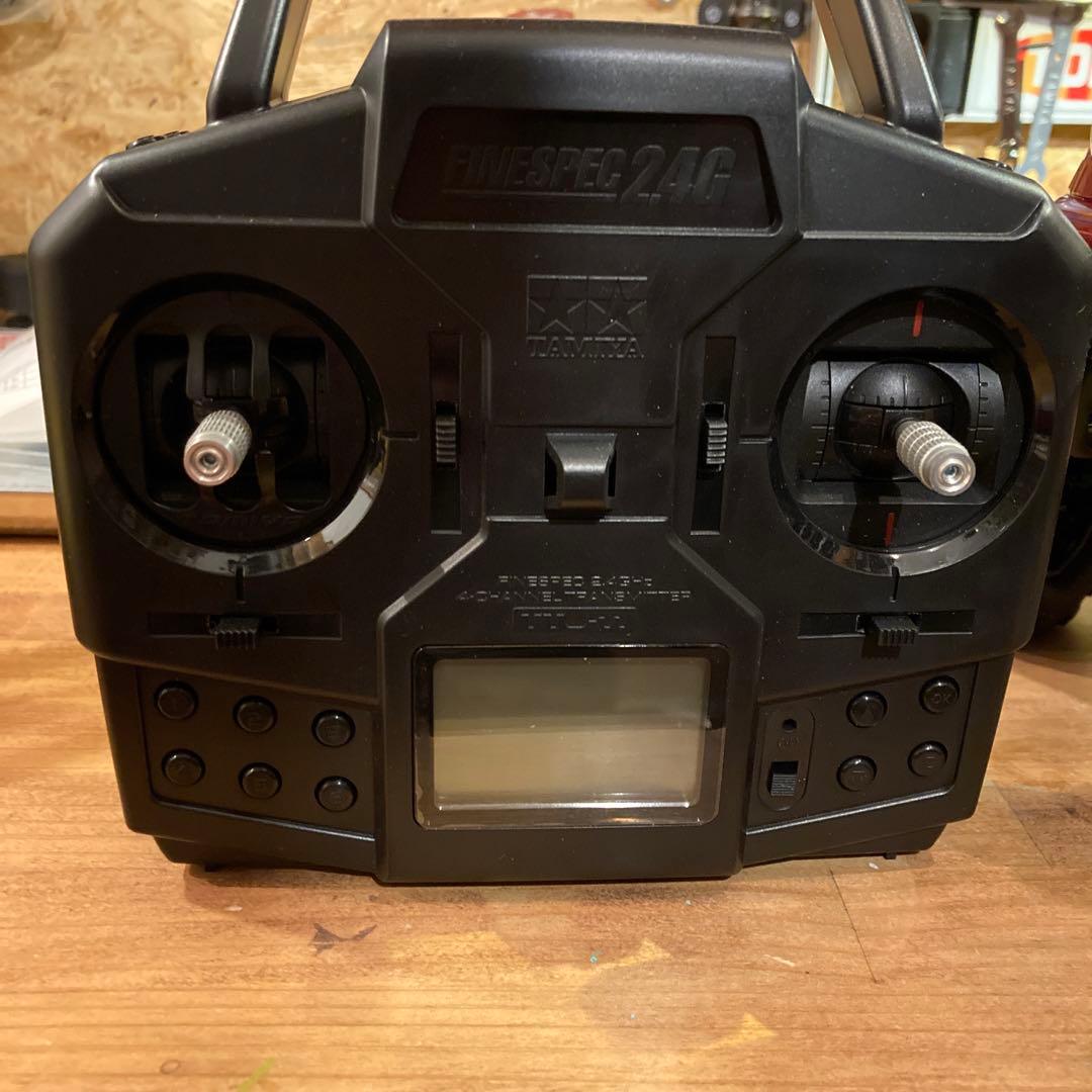 タミヤタンドラカスタム　実車北米トヨタカラー3Q3ウレタン塗装INJORAアルミ