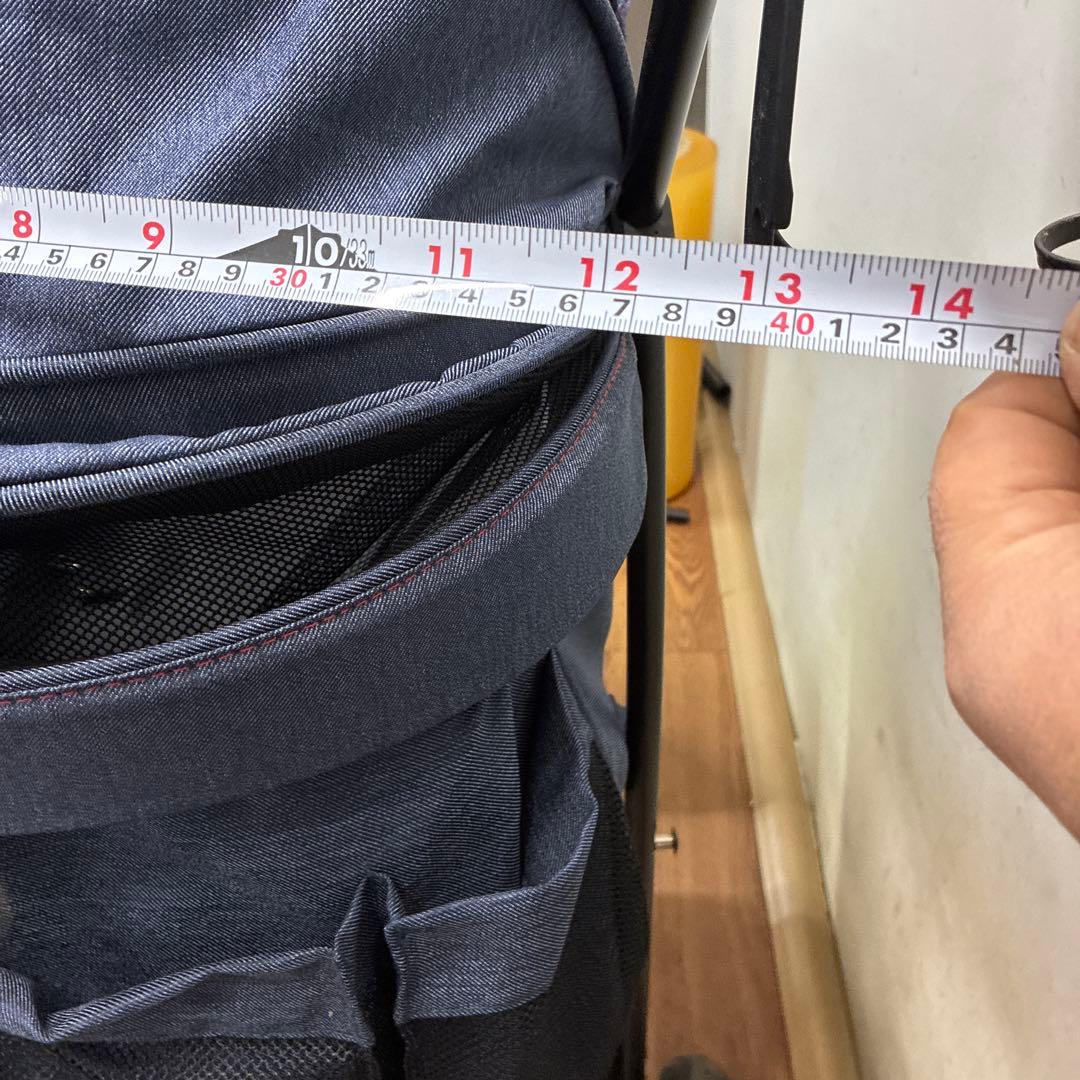 ネイビー ペットカート メッシュ窓付き