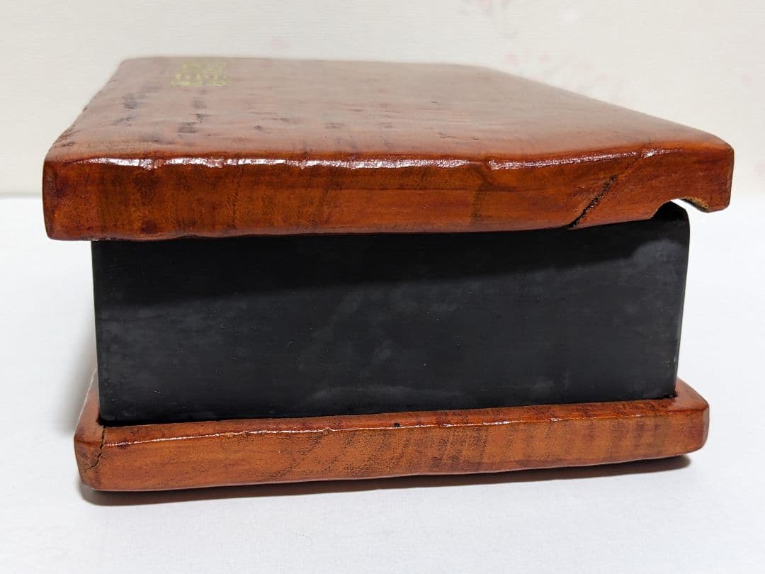 ♦中国 端州名硯 紫色 双龍 石眼 古硯 共箱入 端渓硯 文房四宝 美術品骨董品