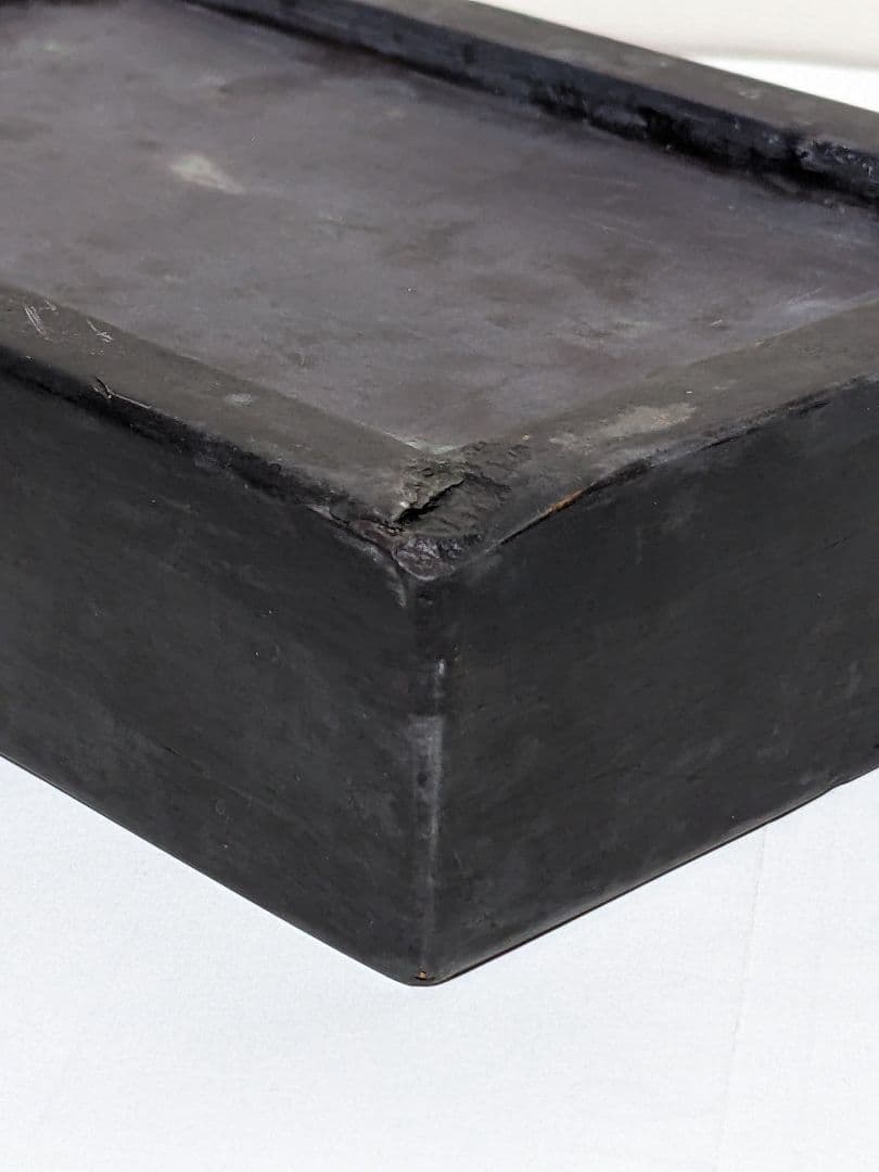 ♦中国 端州名硯 紫色 双龍 石眼 古硯 共箱入 端渓硯 文房四宝 美術品骨董品