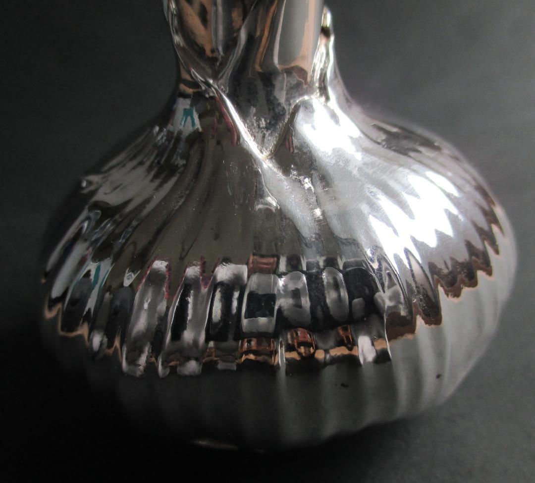 極美品☆仏蘭西高級銀器クリストフルシルバー銀P　花瓶　フラワーベース　オニオン