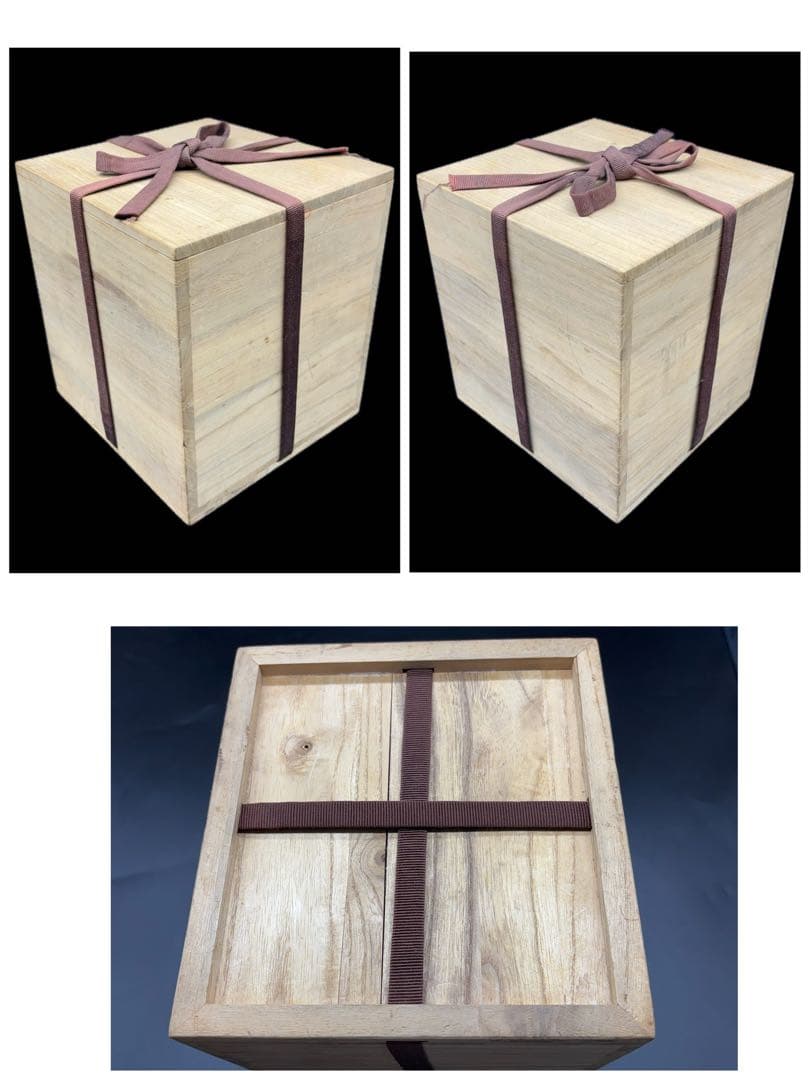 人間国宝 島岡達三 象嵌花型 皿 六枚組 共箱 益子焼 -412-