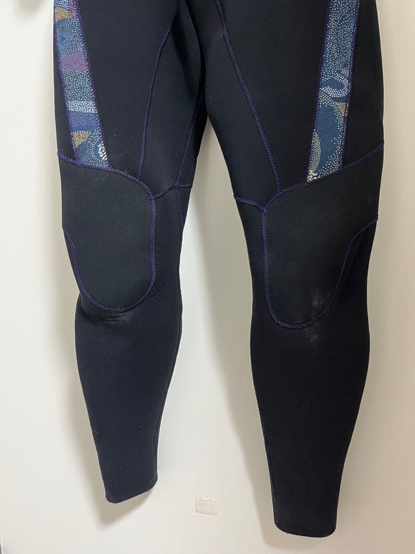 フルスーツ ウェットスーツ 黒 カラフル