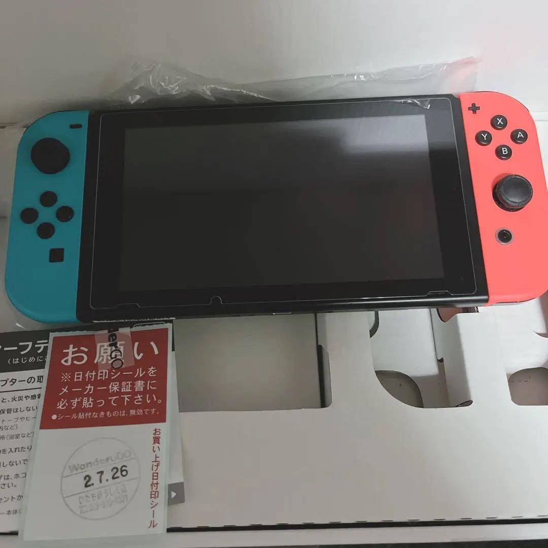 バッテリー強化型 Nintendo Switch 本体 赤青