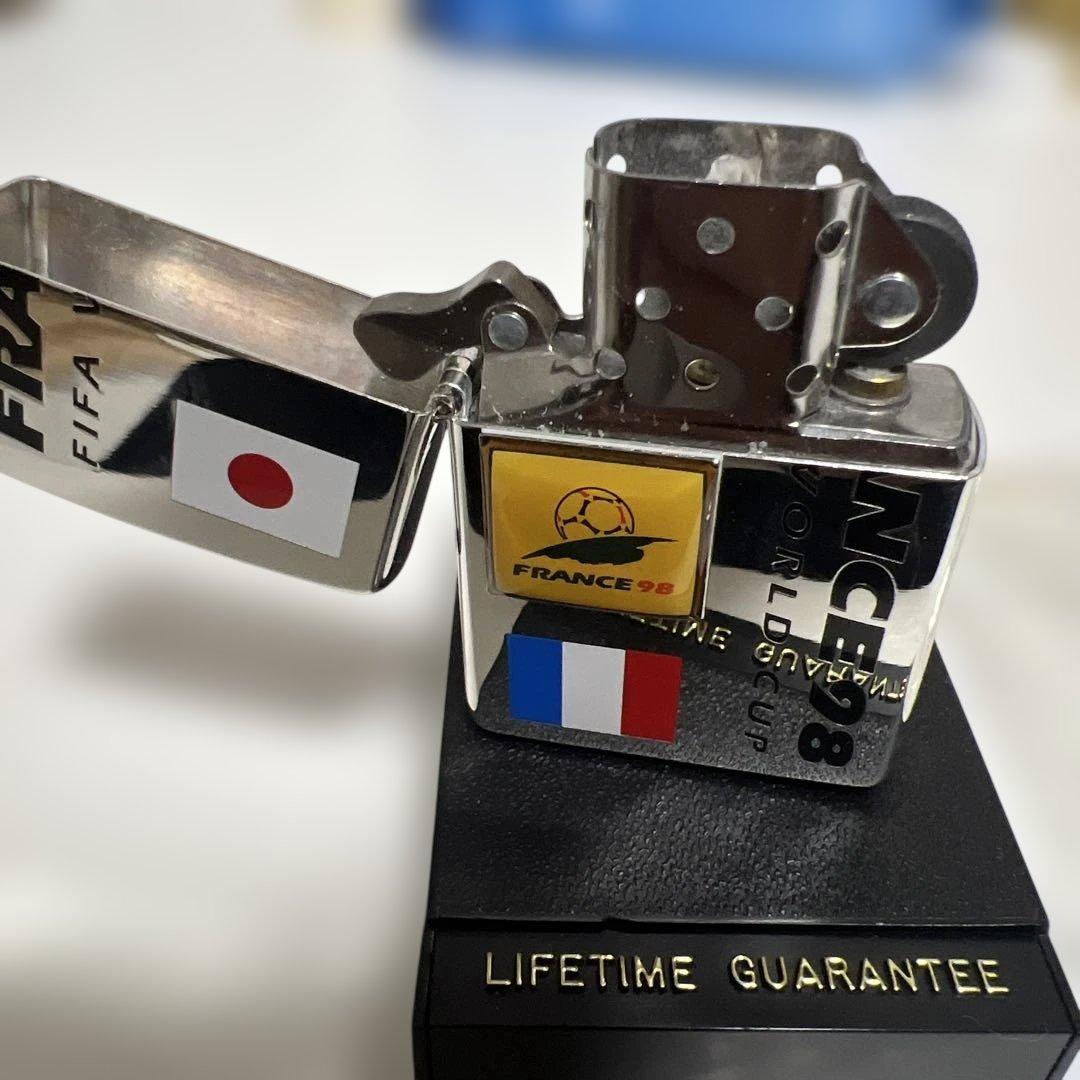 【超希少/限定品】1998年 フランスW杯 ZIPPO 日本代表（No.4524