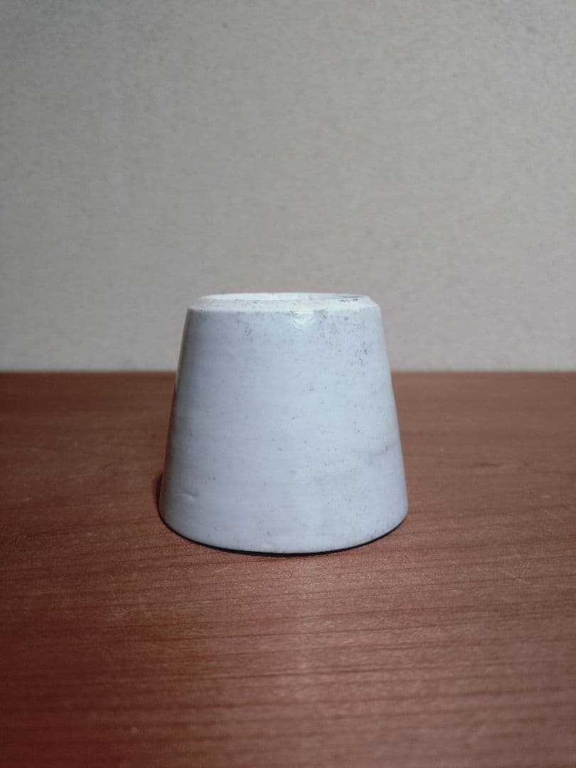 「切込」銘 　 染付 草花紋 猪口 無傷完品