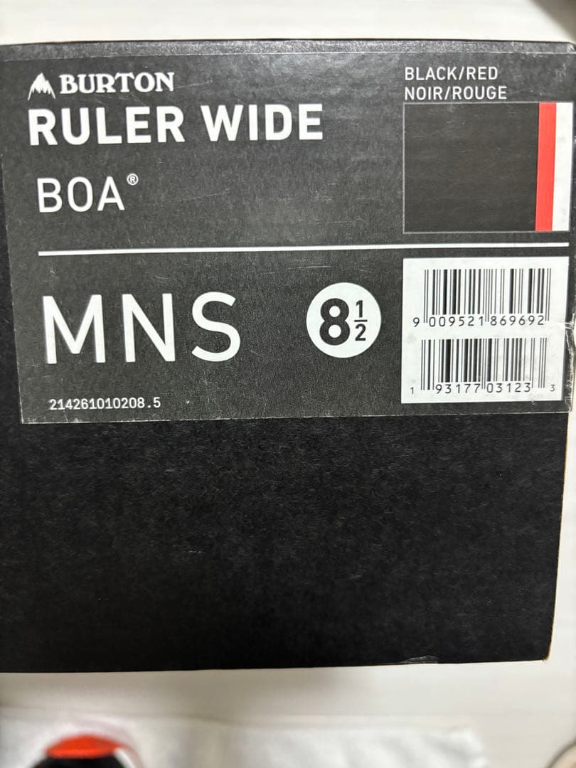 スノーボードブーツ　Burton（バートン） 箱あり