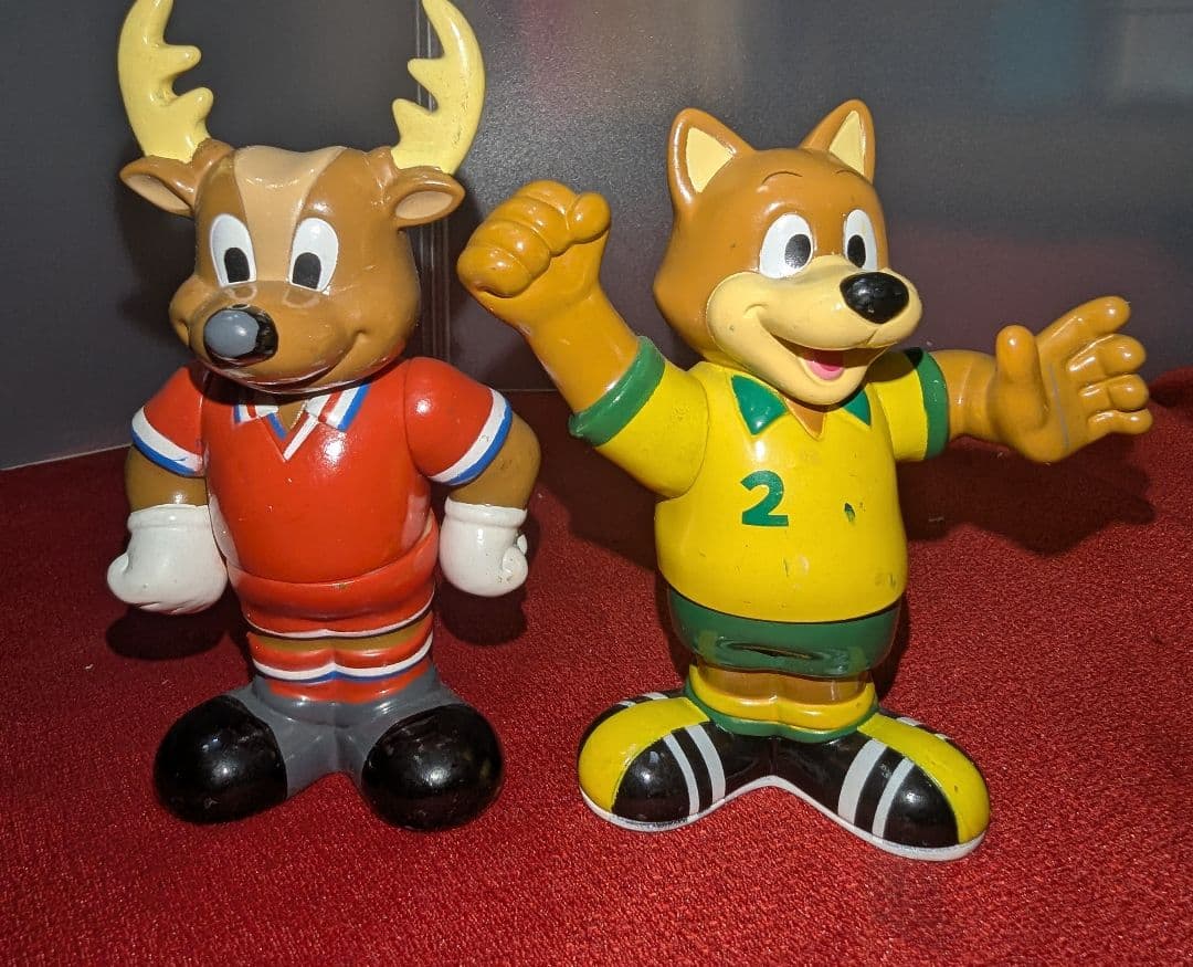 ジャンク Jリーグ マスコット 人形 ソフビ貯金箱 フィギュア 14体