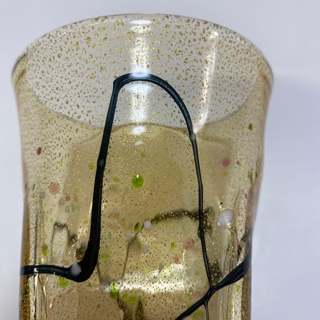 グラスアート　クロキ　黒木国昭　光琳　グラス　タンブラー　1客　金彩　水割り