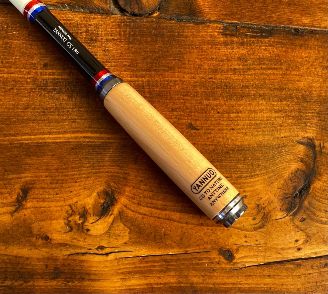 釣り竿セット　小物釣り竿　タナゴ竿　仕掛け180cm ウッドグリップ　仕掛け巻き