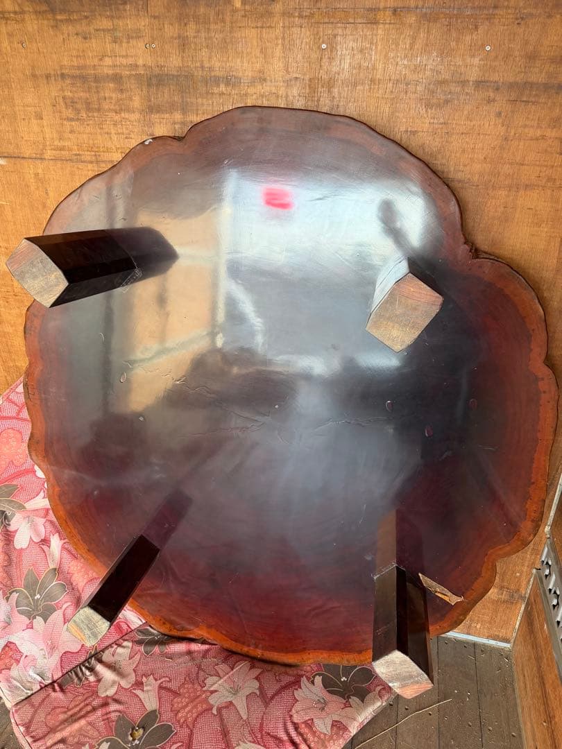 天然木 欅材 けやき 一枚板 座卓テーブル 輪切り 和家具 ちゃぶ台 総無垢材