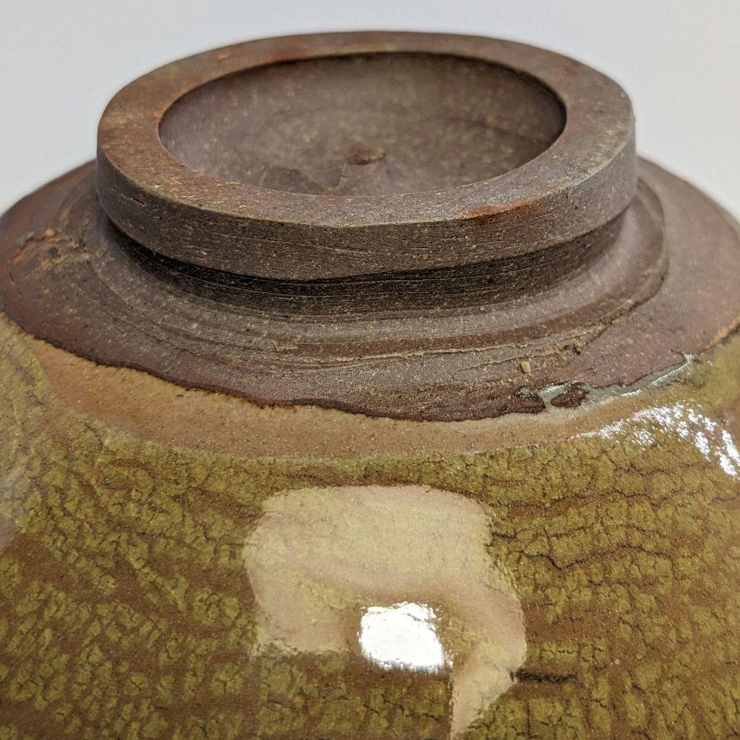 岡山県重要無形文化財 黒井千左 虫明焼 茶盌 共箱 茶道具 抹茶碗 抹茶茶碗