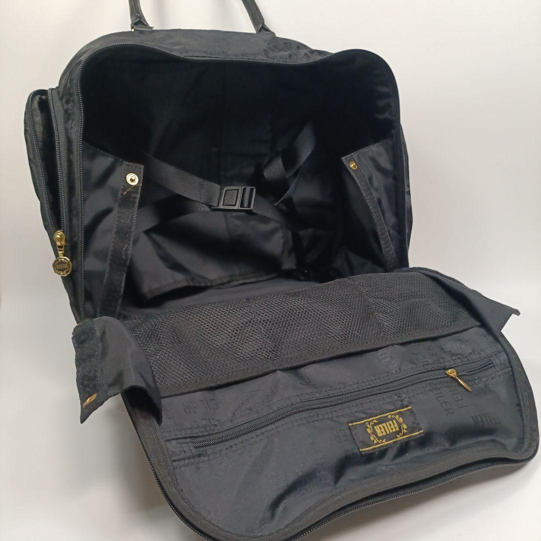 希少　FEILERフェイラー　トロリーバッグ　キャリーバッグ　黒　カギ付