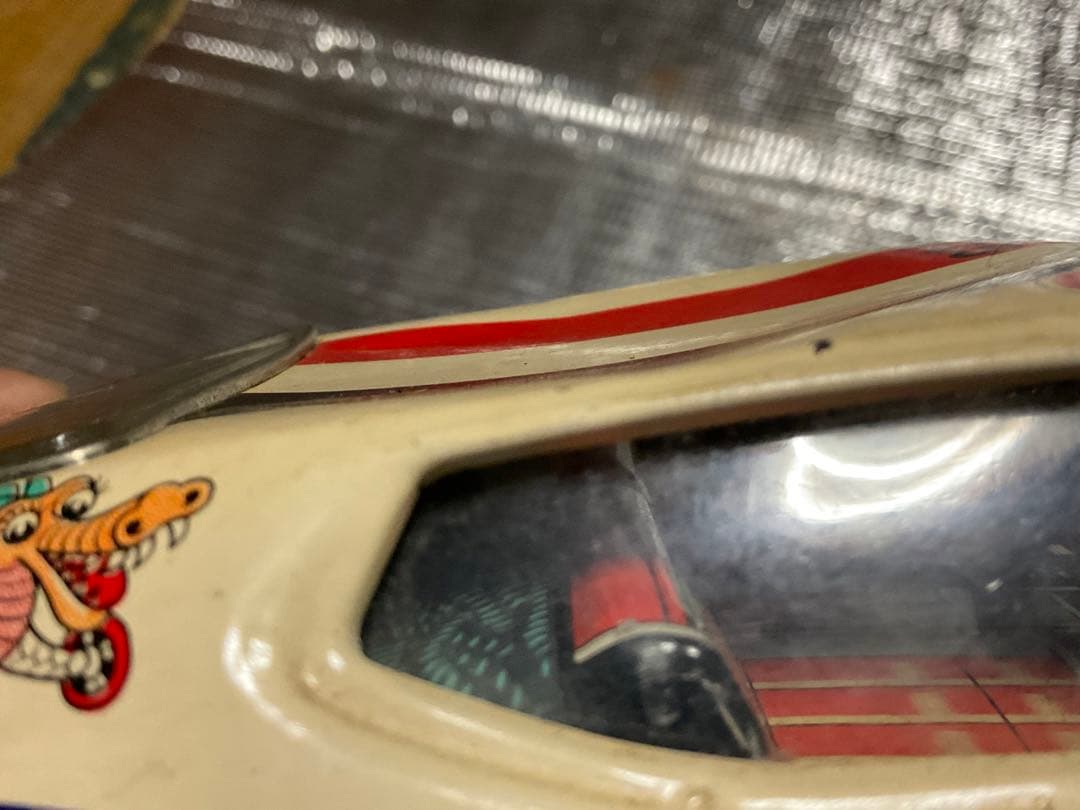 TAIYO社製／Mach1。MUSTANG。ブリキカー。【作動　凹みあり】。