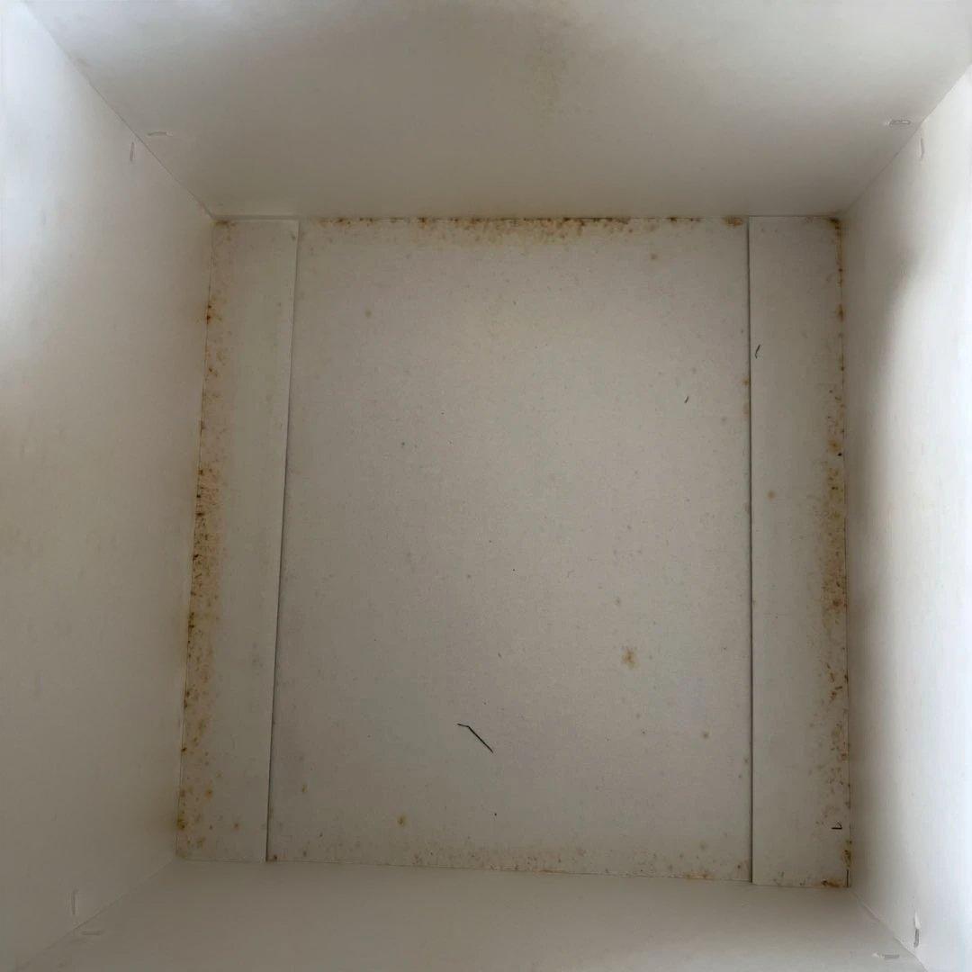 淡赤楽　貫入茶碗　方円窯 壹楽造　小堀卓巌和尚御書付