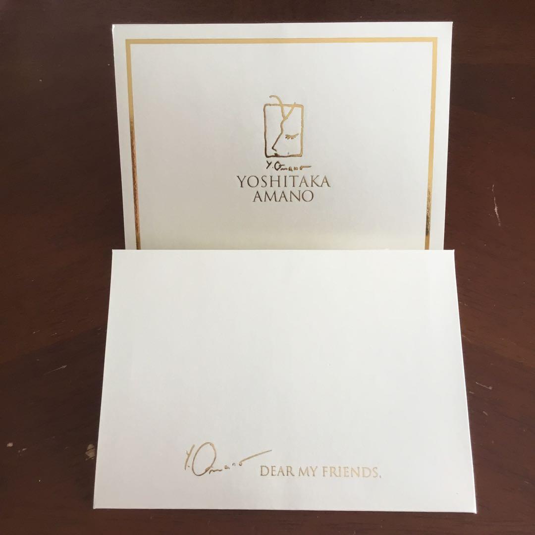 天野喜孝イラスト画4枚(額装可)　黒衣の剣士他　Yoshitaka Amano