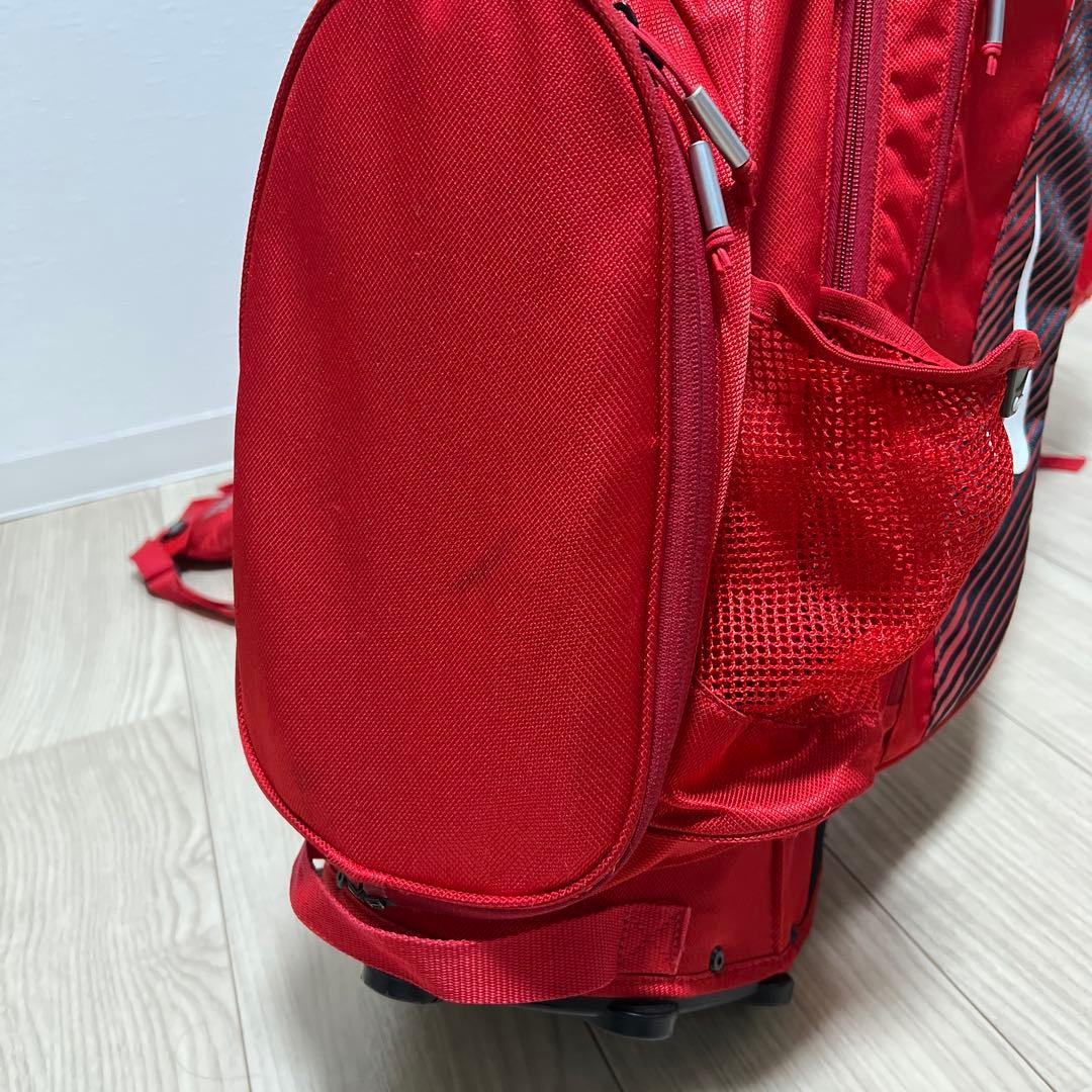 超軽量 NIKE キャディバッグ ゴルフバッグ スタンド 赤