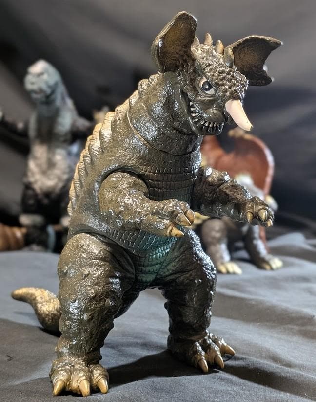 昭和ゴジラ・バラゴン・アンギラス・ラドン・モスラ幼虫（バンダイ）ソフビ５体セット