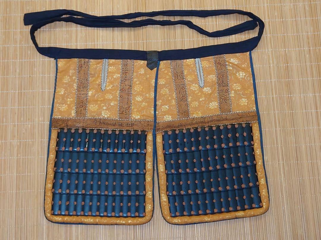 ★★送料無料☆丸武産業製☆光忍☆橙糸威伊予素懸二枚胴具足☆等身大☆鎧兜・甲冑★★