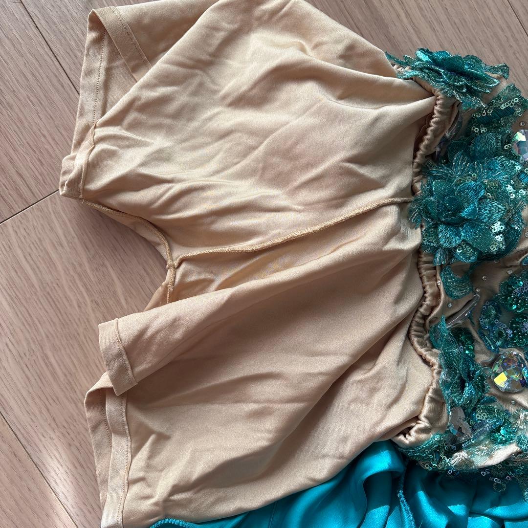 美品　エジプト製オリエンタル衣装　Magicシリーズ　ターコイズ　セットアップ