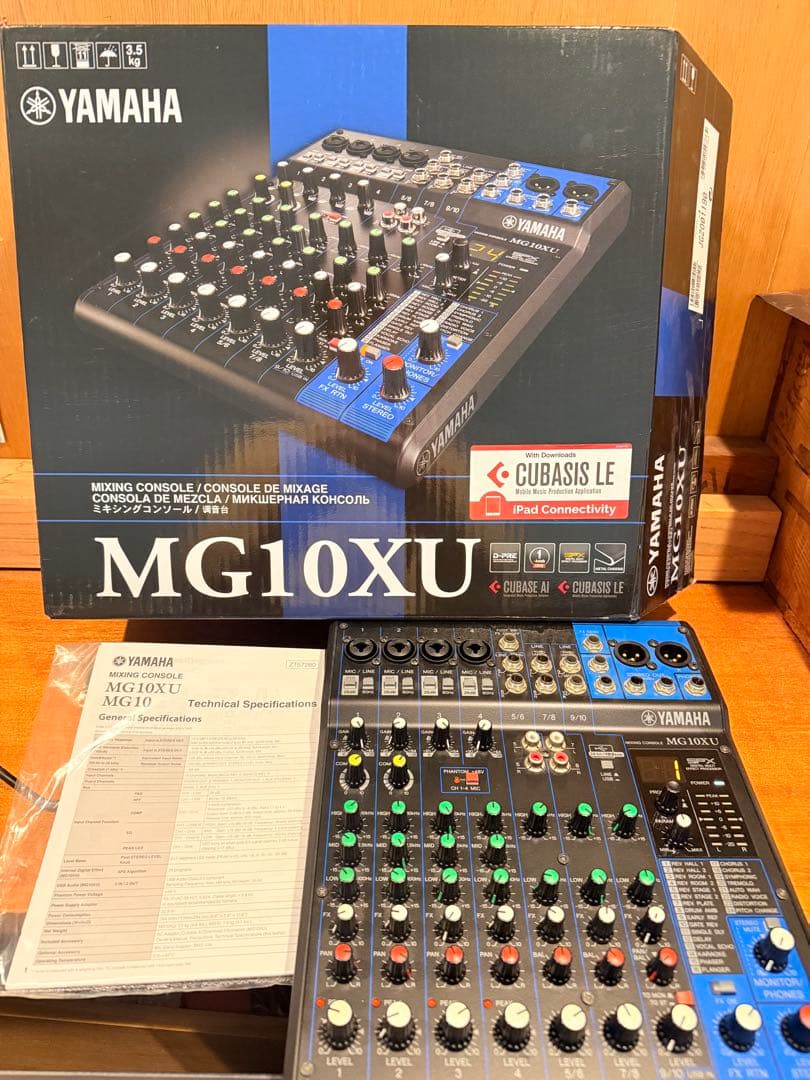YAMAHA MG10XU アナログミキサー USB オーディオIF 元箱あり