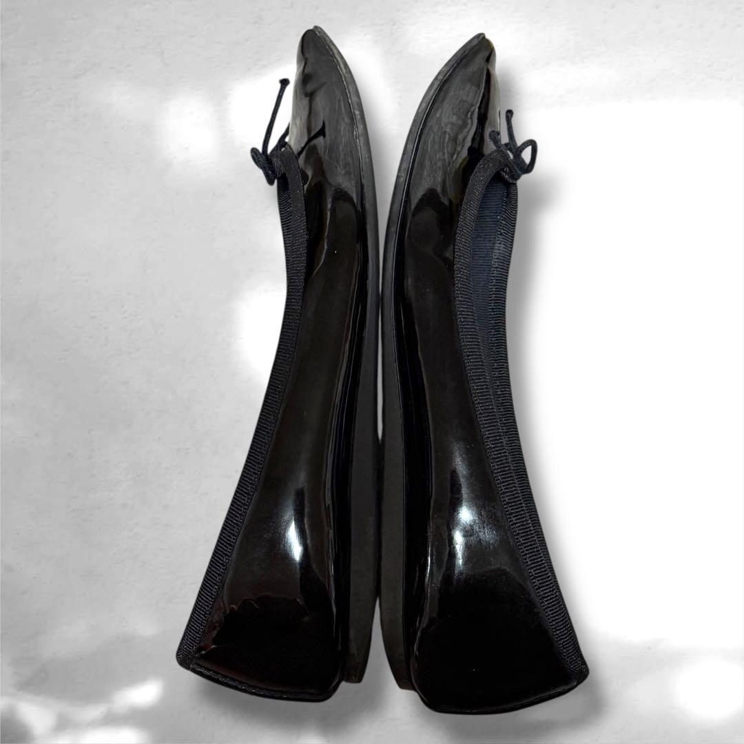 repetto レペット JUNON バレエシューズ ブラックエナメル　牛革