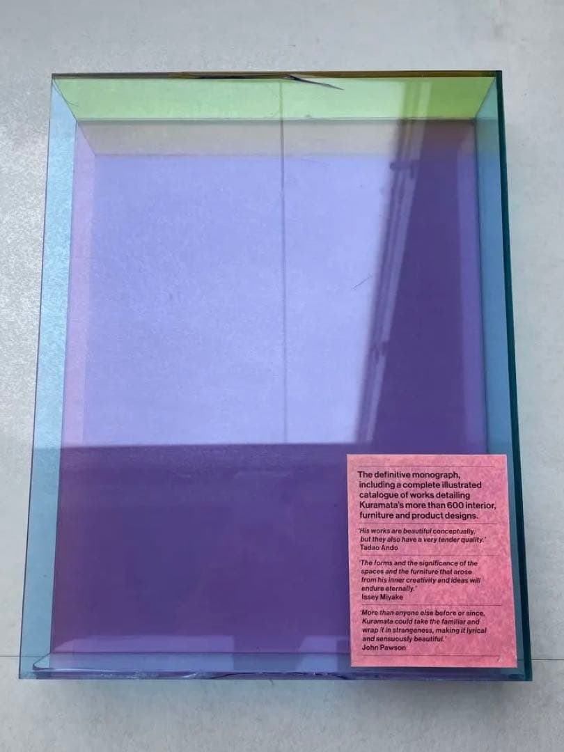 Shiro Kuramata PHAIDON 倉俣史朗　作品集