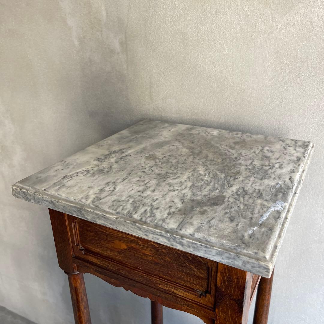 フレンチアンティーク 大理石天板の花台 / プランツスタンド