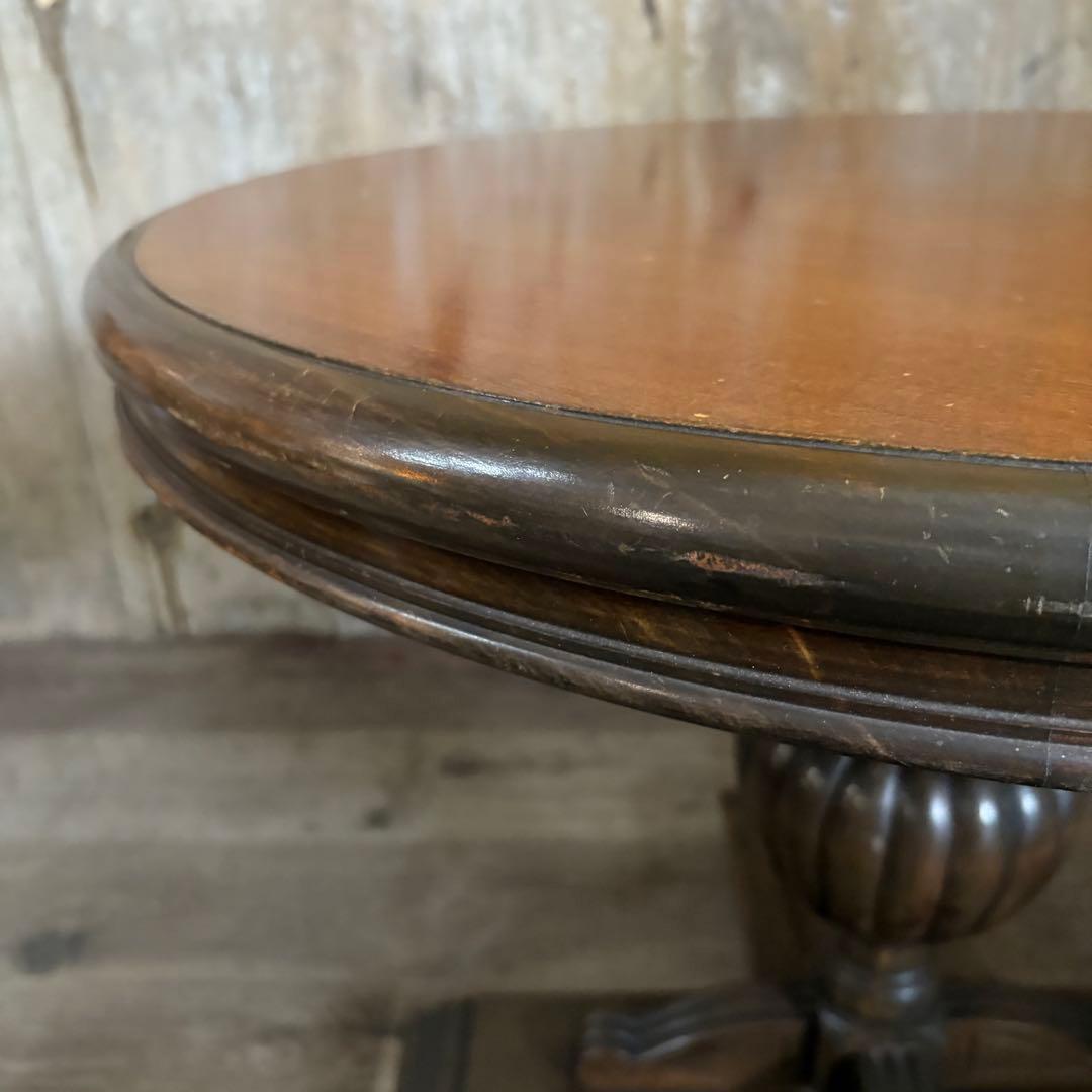 ヴィンテージ　ラウンドテーブル　コーヒーテーブル　クラシカル
