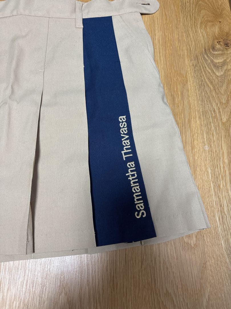 Samantha Thavasa ベージュ ゴルフスカート