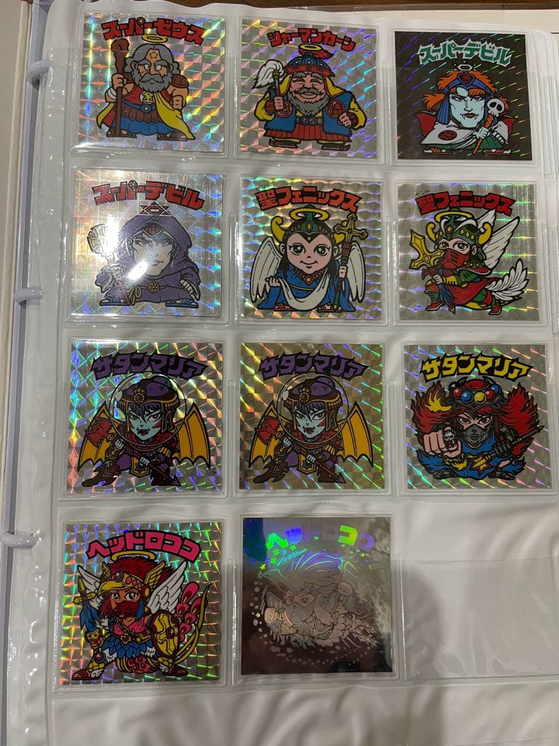 旧ビックリマン　懸賞版 ビッグアムバム 次界編　サタンマリア 銀