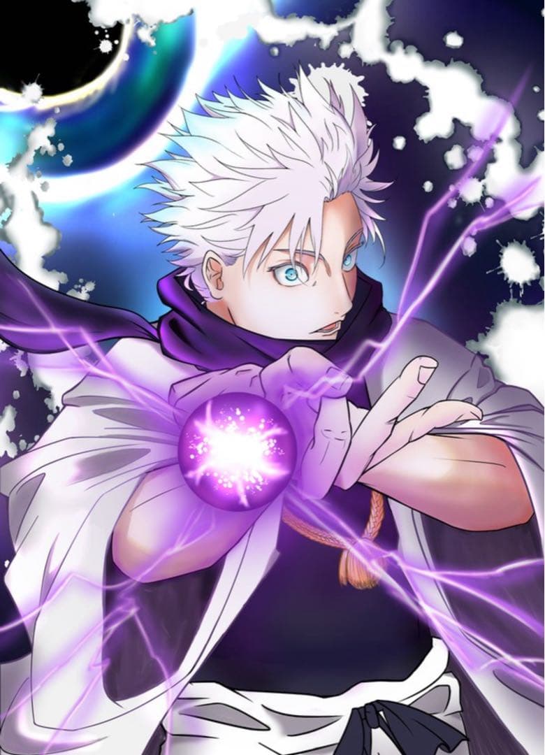 ジャンプ応募者購入【五条悟200% 虚式「茈」】2次元塗装フィギュア