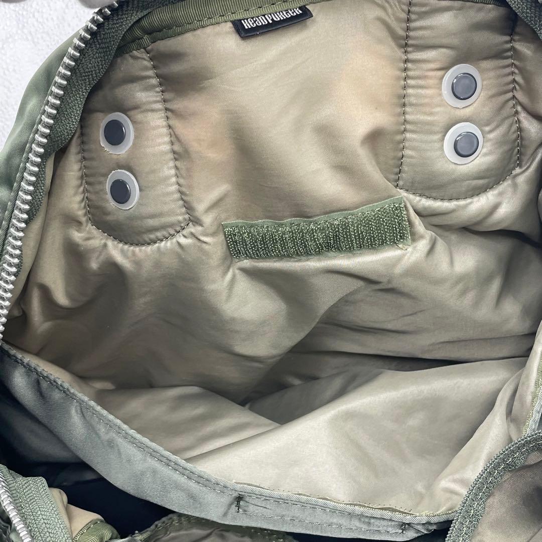 ⑧BN3887□PORTER ヘッドポーター タンカー ボストンバッグ グリーン