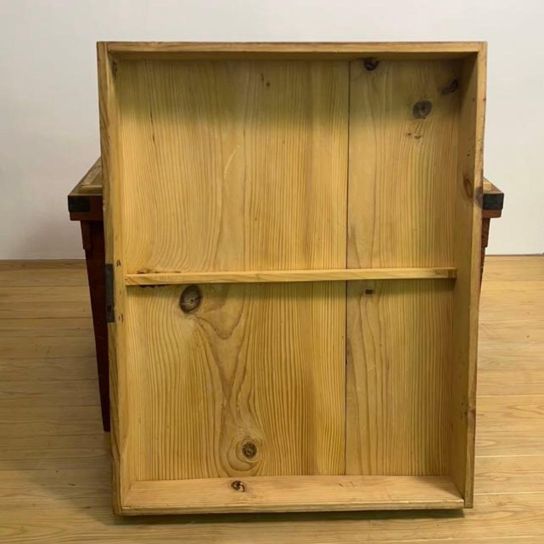 大型　木箱　飾り台　M083　古道具　古家具　和家具　ビンテージ　アンティーク