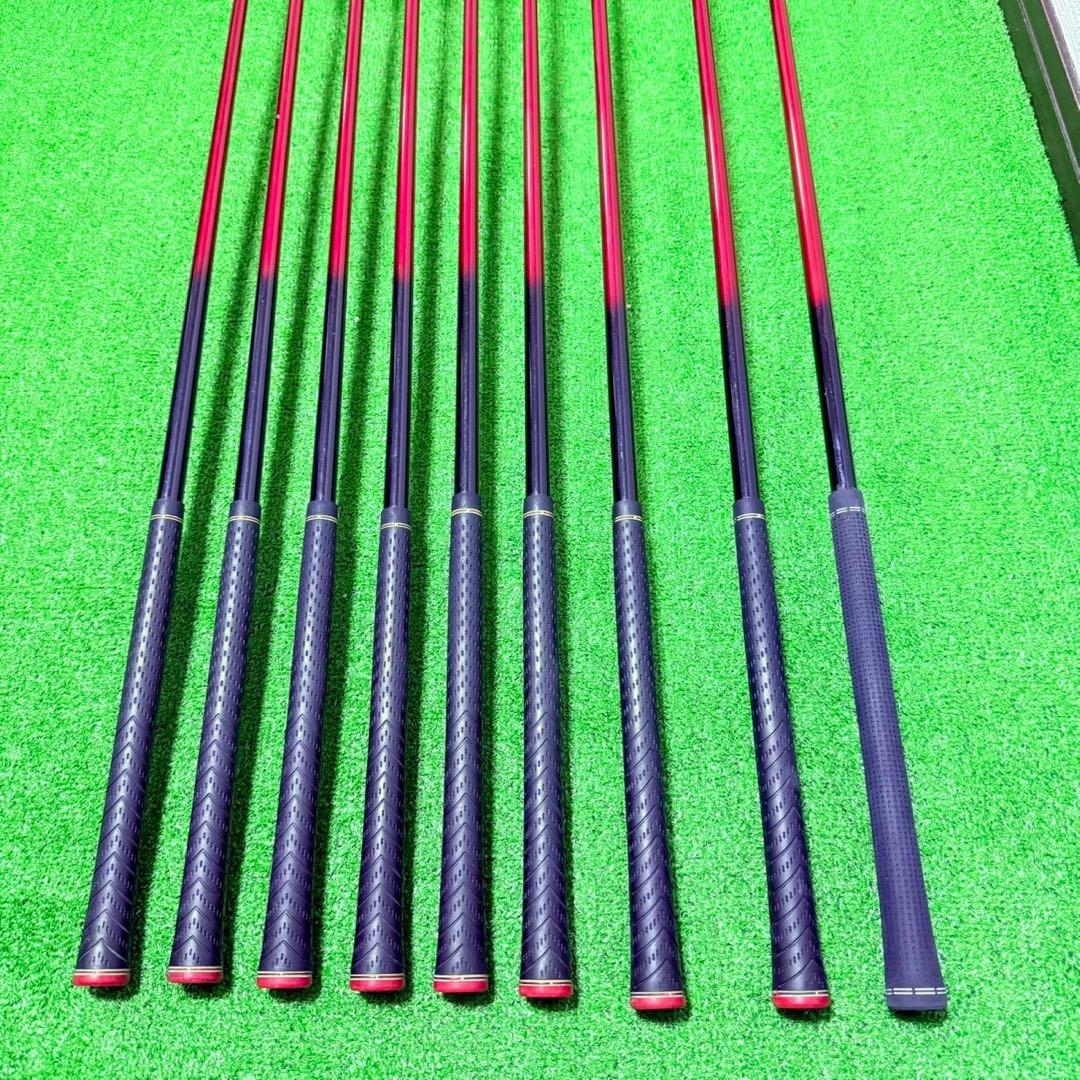 レフティー 左利き ADVISOR ゴルフクラブセット 9本 Sフレックス