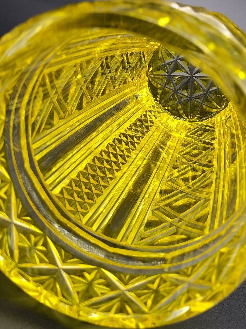 超希少品☆中根櫻龜 復元25周年記念 薩摩切子 花器（切子、江戸切子、薩摩切子