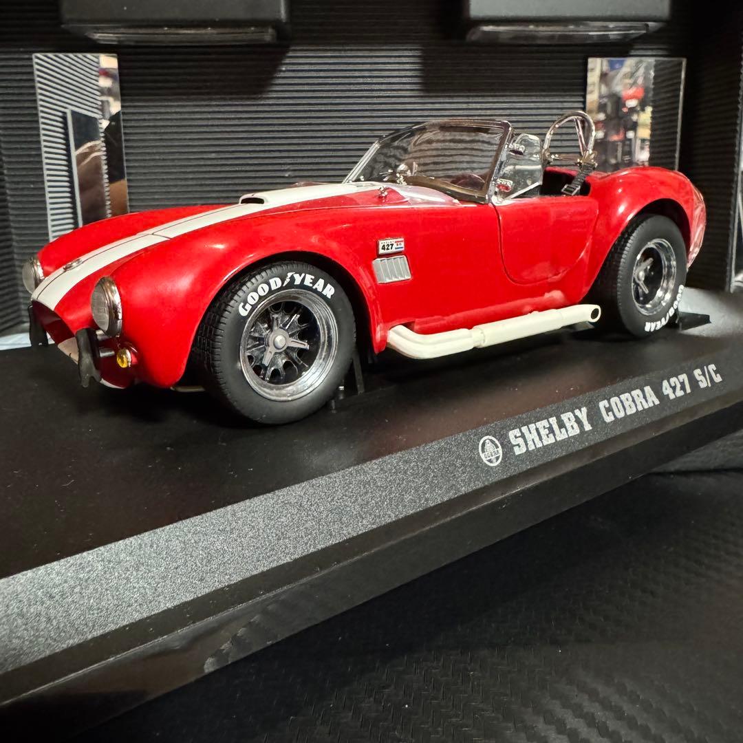 絶版未展示品 京商 1/18 シェルビー コブラ 427 S/C レーシング 赤
