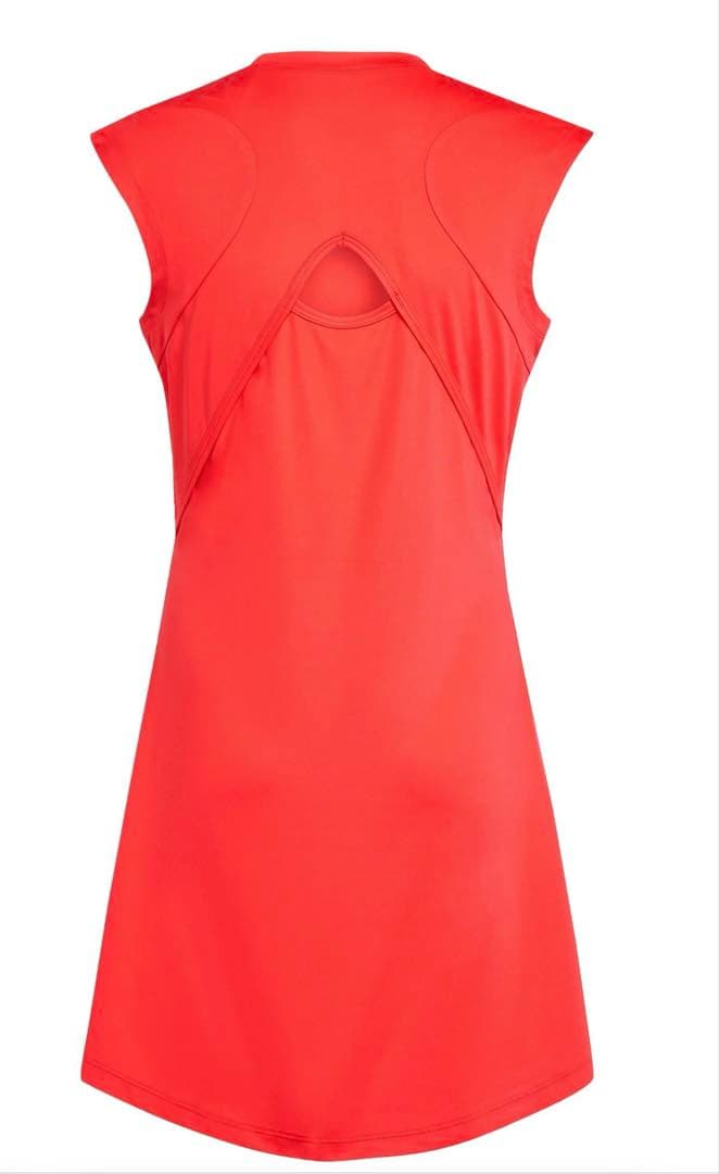 新品　テニス　ノースリーブ レッドドレス　MからL相当