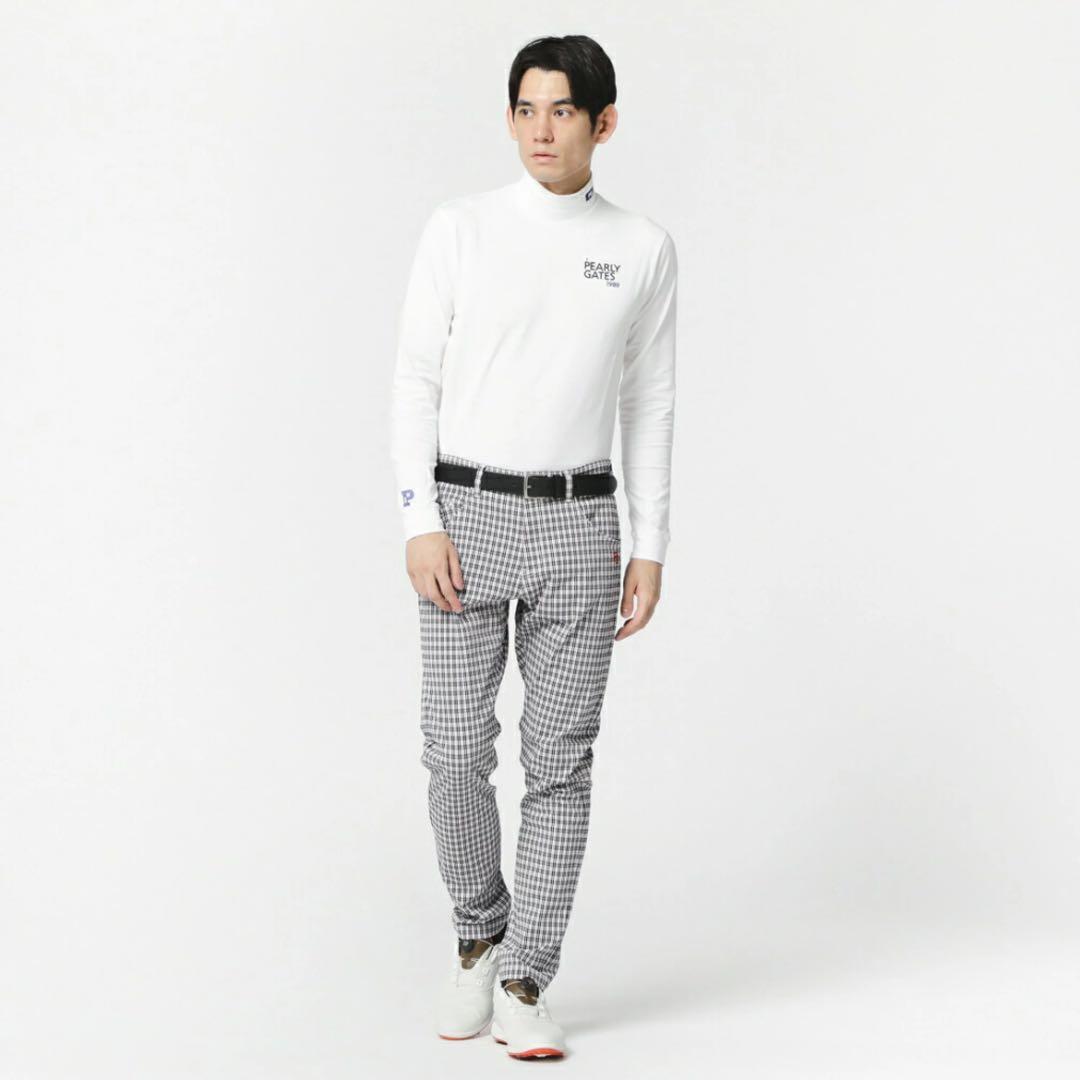 パーリーゲイツ男女共用C/Pe変形ドビーカルゼ 先染めチェックパンツサイズ3