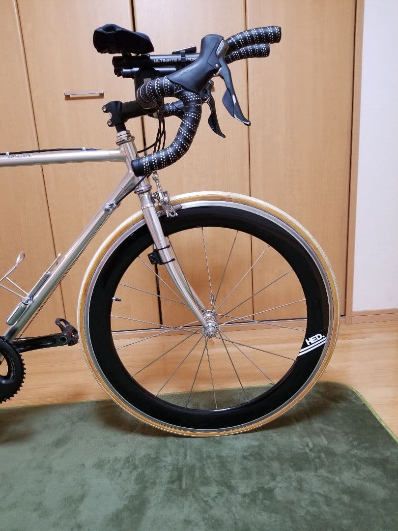 HED カーボン チューブラー フロント ホイール 700c