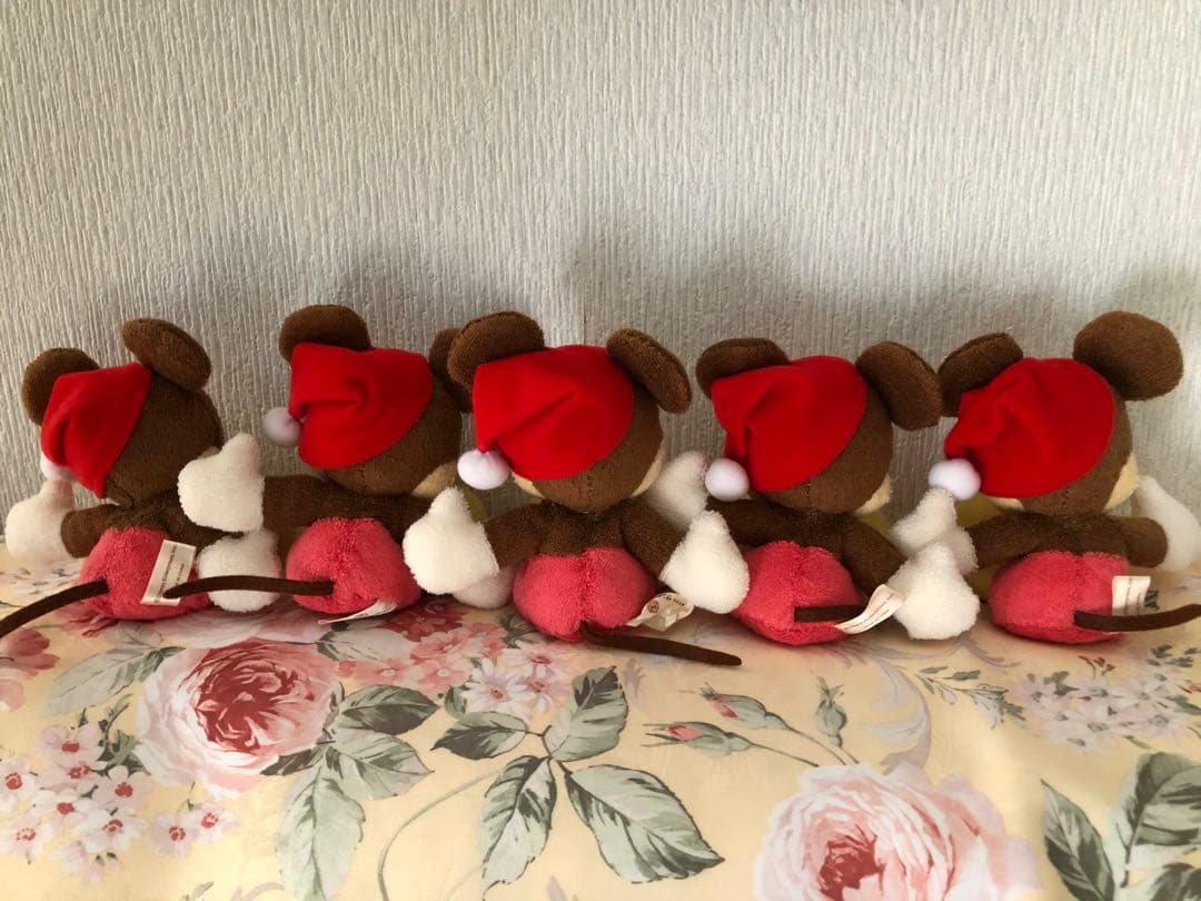 レトロ☆サンアンドスター☆MINIミニミッキーマウス☆サンタ☆ぬいぐるみ☆