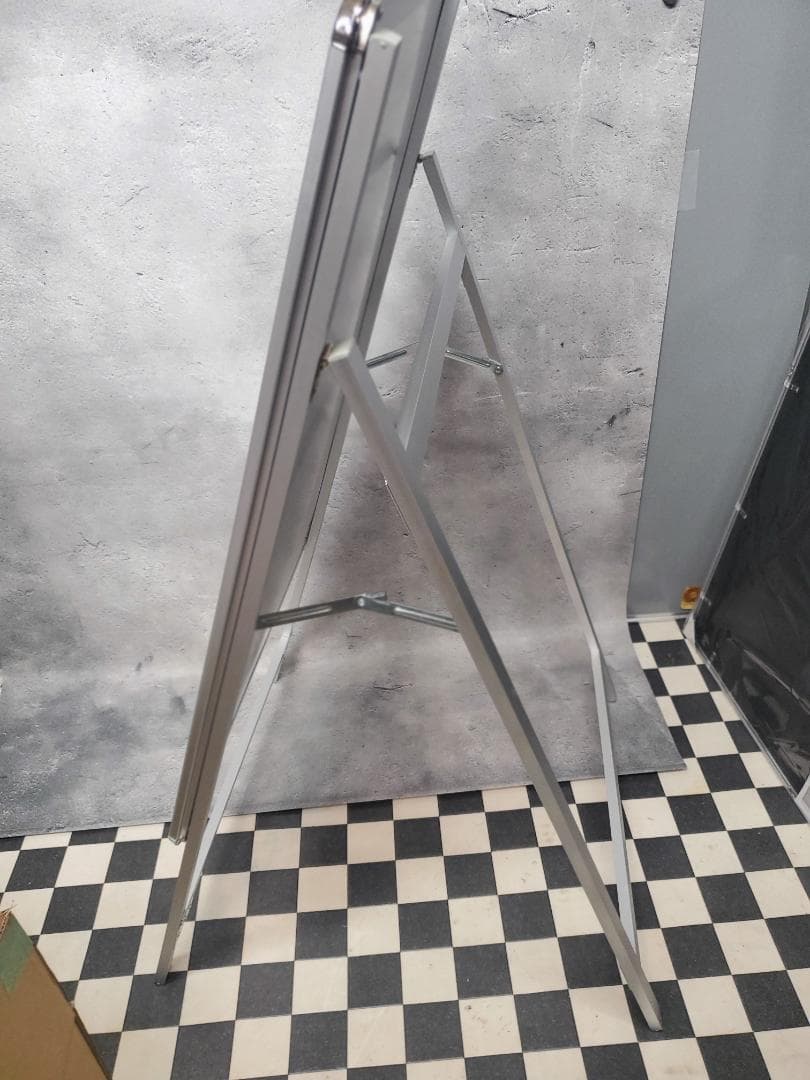 新品 A1 クリップ式 ポスターパネルスタンド アルミフレーム A型看板