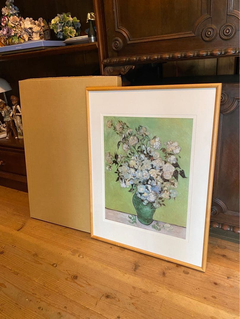 バラの花瓶 ヴィンセント・ヴァン・ゴッホ 額縁 インテリア