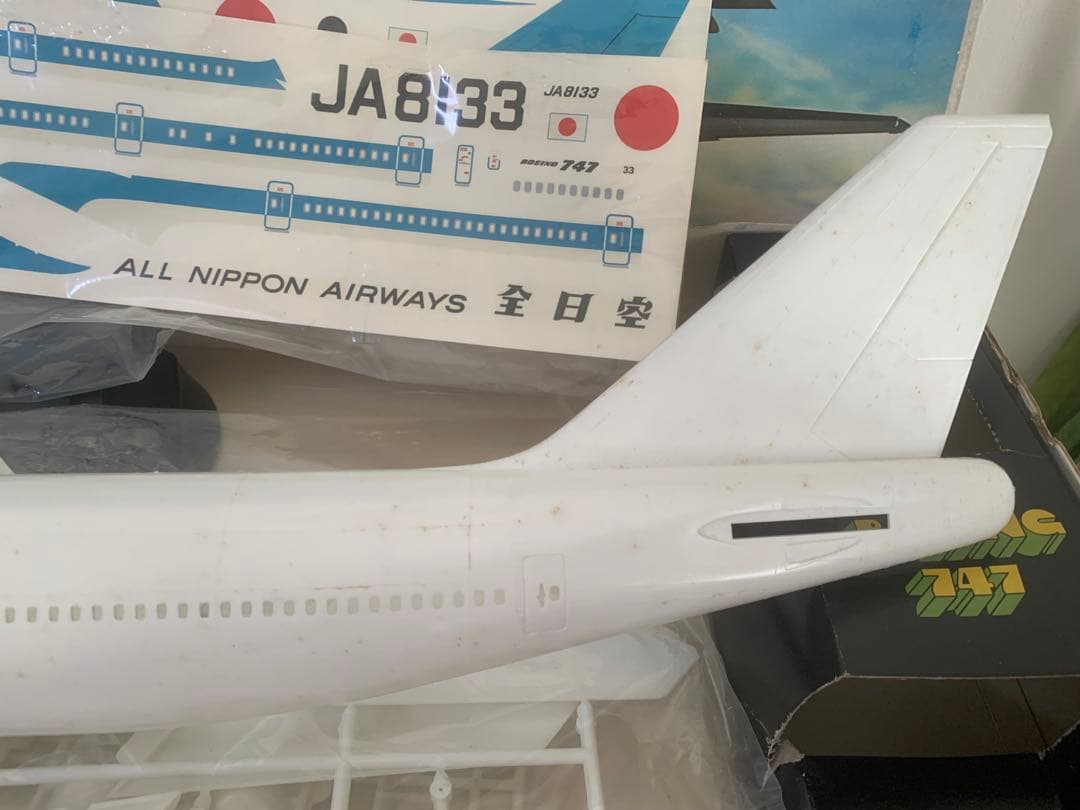 メル４２６１０に変更‼️全日空Ｂ７４７－１００プラモデルキット中古品