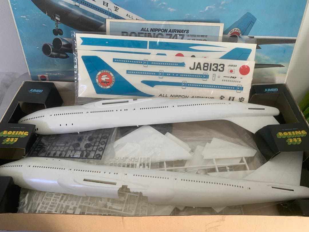 メル４２６１０に変更‼️全日空Ｂ７４７－１００プラモデルキット中古品