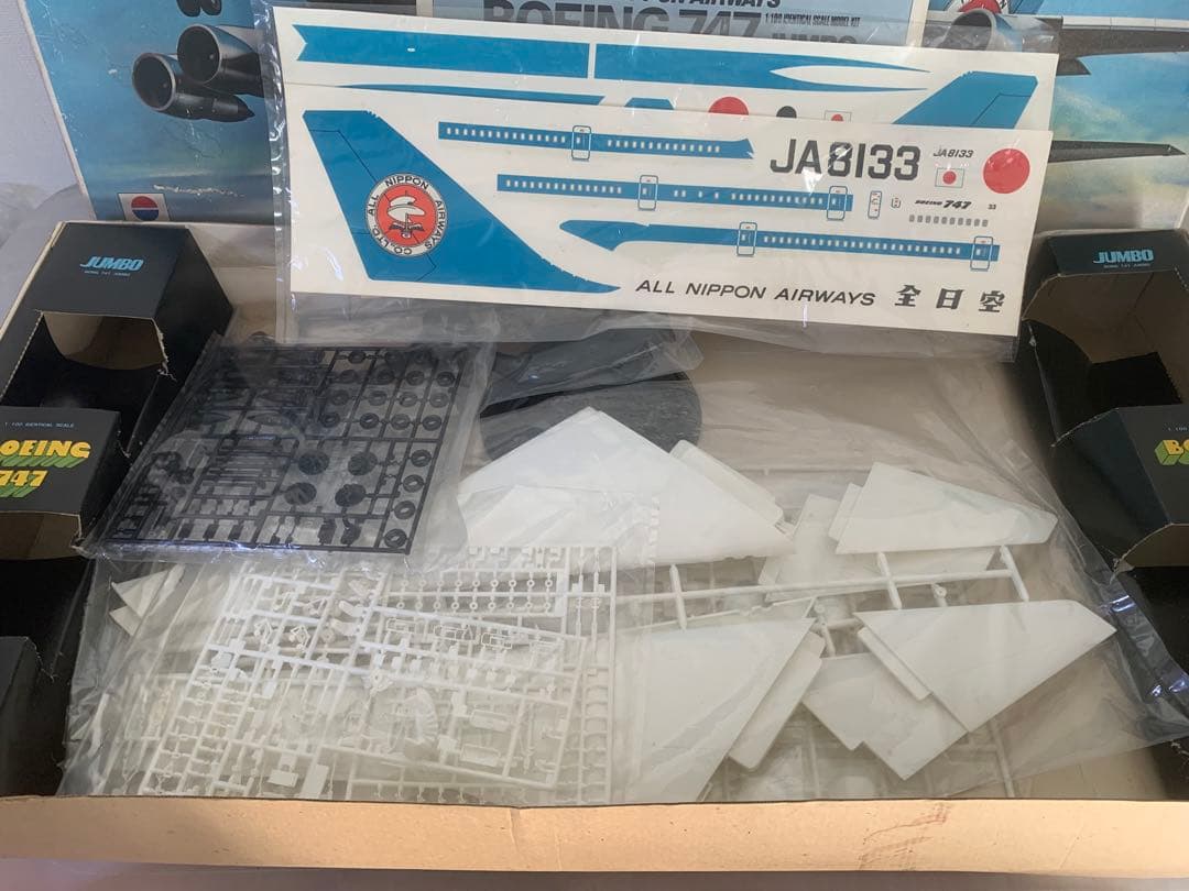 メル４２６１０に変更‼️全日空Ｂ７４７－１００プラモデルキット中古品